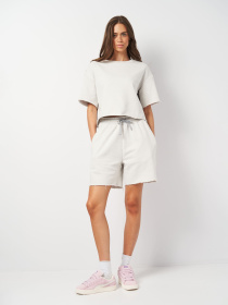 Повседневные шорты Роза модель 231208_light_grey Фото