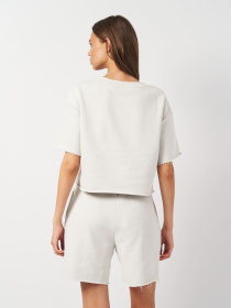 Футболка Роза модель 231207_light_grey Фото