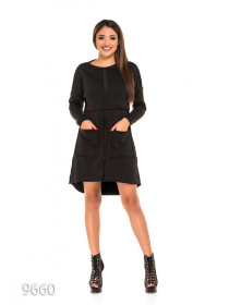 Платье мини ISSA Plus модель 9660_черный Фото