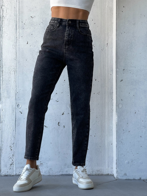 Джинсы мом ISSA Plus модель WN20-572_серый Фото