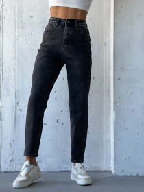 Джинси мом ISSA Plus модель WN20-572_серый Фото