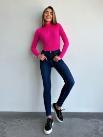 Скинни джинсы ISSA Plus модель WN20-571_синий Фото