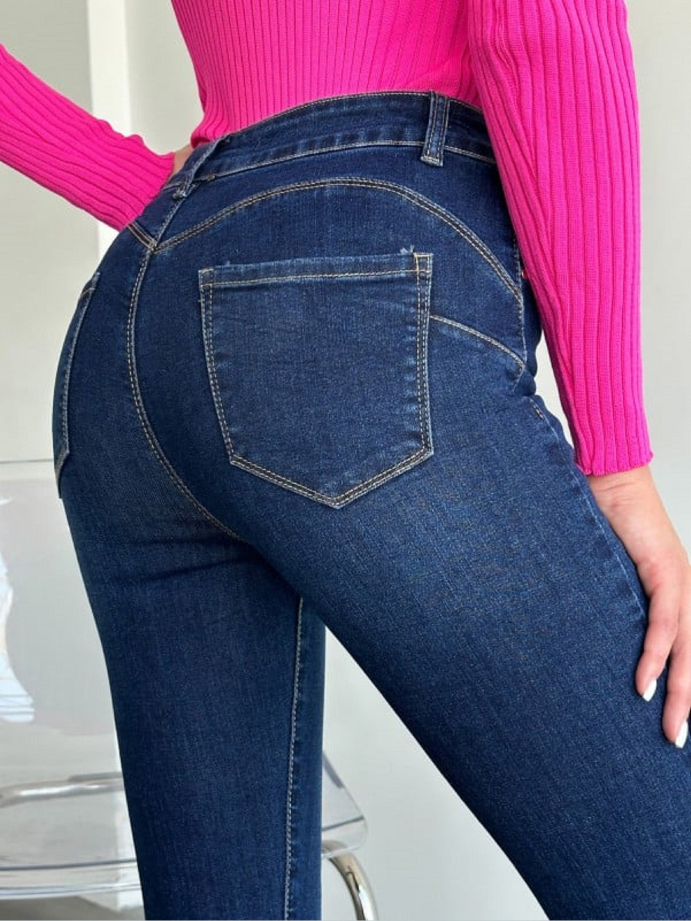 Скіні джинси ISSA Plus модель WN20-571_синий Фото