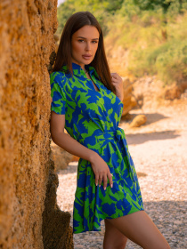 Платье мини ISSA Plus модель 14606_салатовый Фото