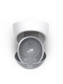 Ершик с силиконовой щеткой клеящийся настенный белый с серым MBM MY HOME модель BP-21 WHITE/GRAY Фото