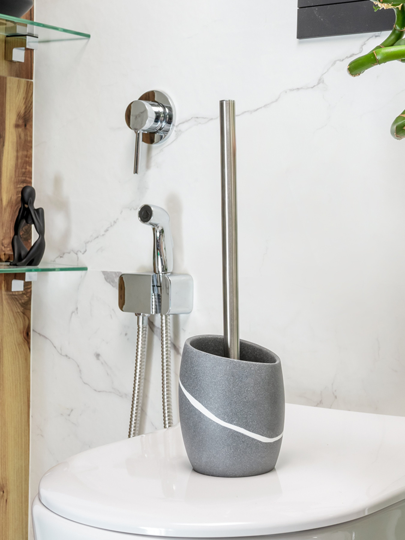 Ершик для унитаза серый Crimea MBM MY HOME модель BA-14 GRAY Фото