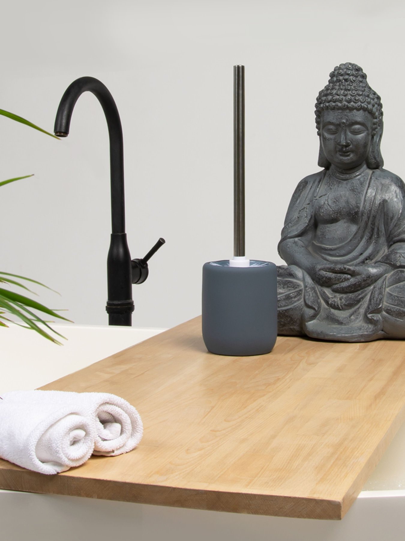 Ершик для унитаза серый Milan MBM MY HOME модель BA-25 GRAY Фото