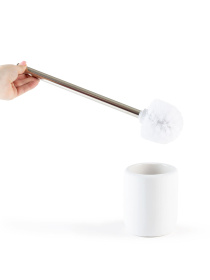 Ершик для унитаза белый Milan MBM MY HOME модель BA-25 WHITE Фото