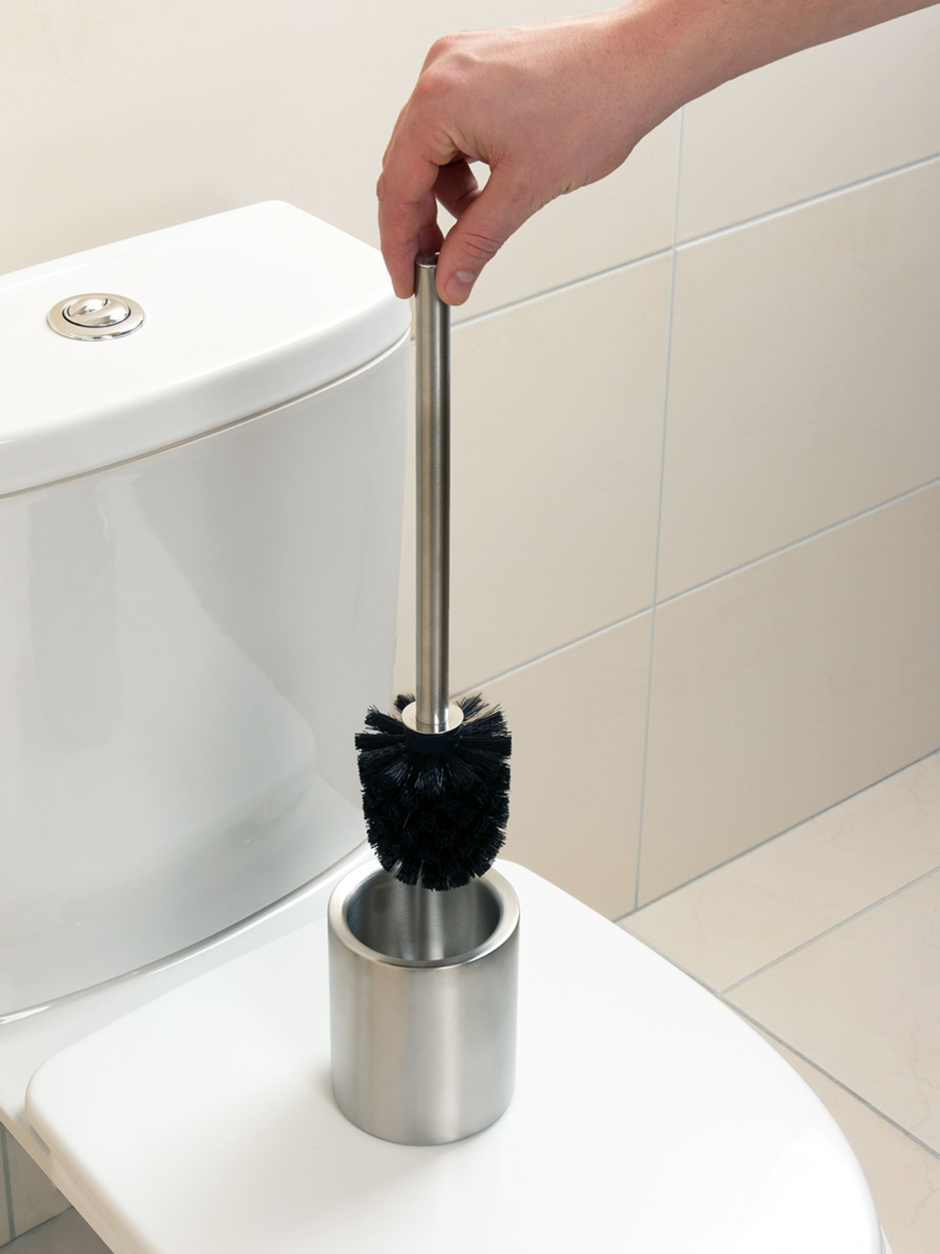 Йоржик для унітазу MBM HOME модель BA-27 SS/BLACK Фото