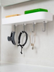 Мыльница двойная клейкая с крючками белая MBM HOME модель BP-11 WHITE Мыльница двойная клейкая с крючками белая MBM HOME модель BP-11 WHITE Фото