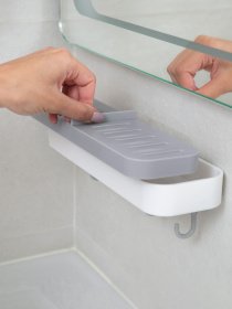 Мыльница двойная клейкая с крючками белая MBM HOME модель BP-11 WHITE Мыльница двойная клейкая с крючками белая MBM HOME модель BP-11 WHITE Фото