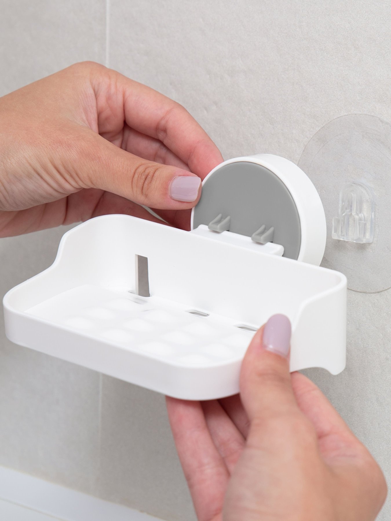 Мыльница клейкая белая MBM HOME модель BP-4 WHITE Фото