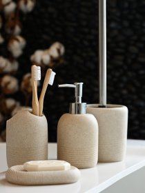 Мильниця бежева Boston MBM HOME модель BA-02 BEIGE Мильниця бежева Boston MBM HOME модель BA-02 BEIGE Фото