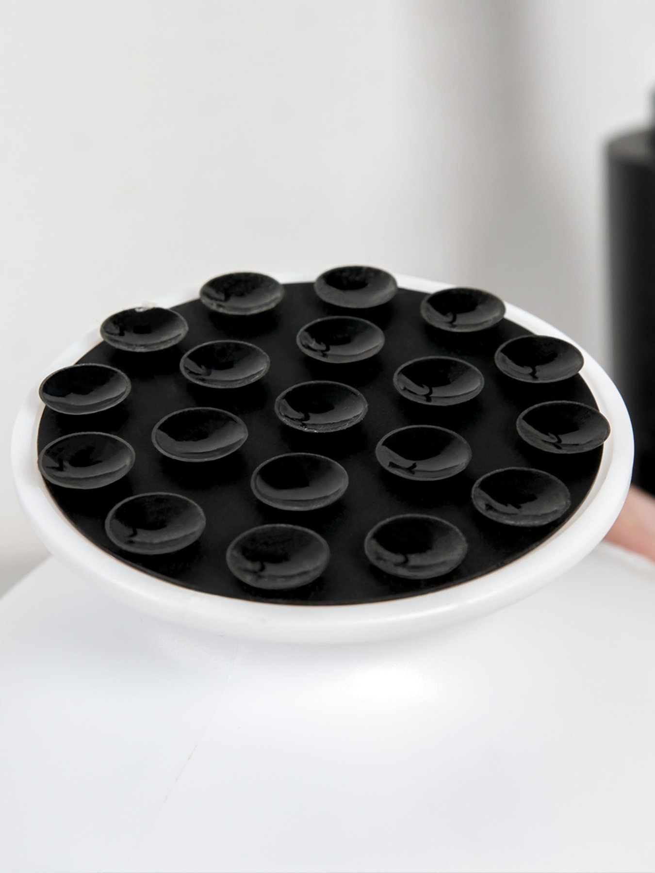 Мыльница на присоске белая с серым MBM MY HOME модель BP-38 WHITE/GRAY Фото