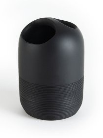 Подставка для зубных щеток и пасты черная Boston MBM MY HOME модель BA-03 BLACK Фото