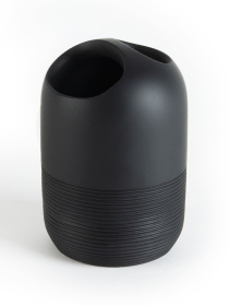 Подставка для зубных щеток и пасты черная Boston MBM HOME модель BA-03 BLACK Фото