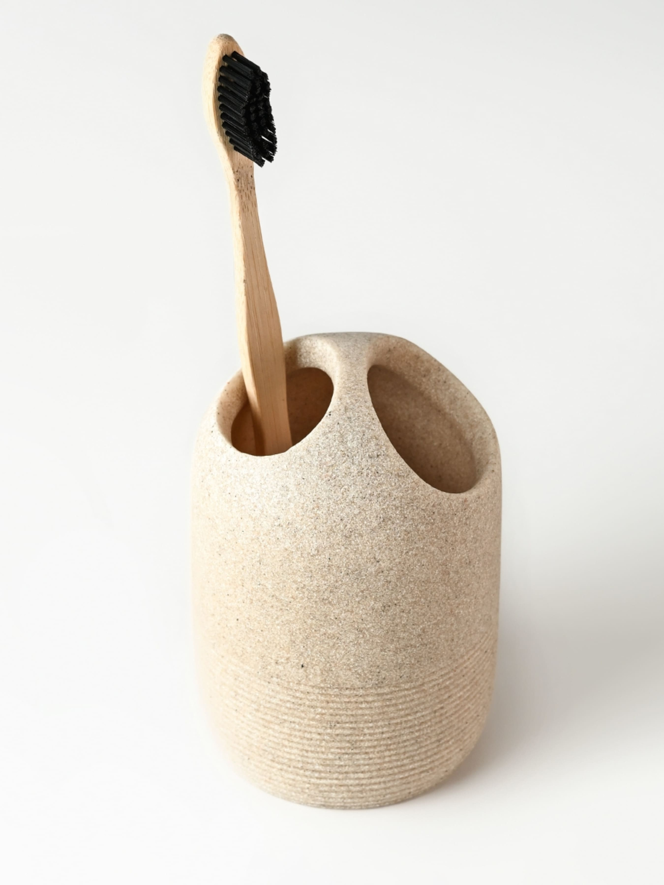 Підставка для зубних щіток та пасти бежева Boston MBM HOME модель BA-03 BEIGE Підставка для зубних щіток та пасти бежева Boston MBM HOME модель BA-03 BEIGE Фото