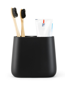 Подставка для зубных щеток и пасты черная Richmond MBM MY HOME модель BA-08 BLACK Фото