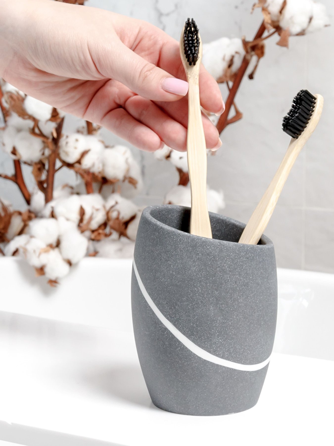 Подставка для зубных щеток и пасты серая Crimea MBM HOME модель BA-12 GRAY Подставка для зубных щеток и пасты серая Crimea MBM HOME модель BA-12 GRAY Фото