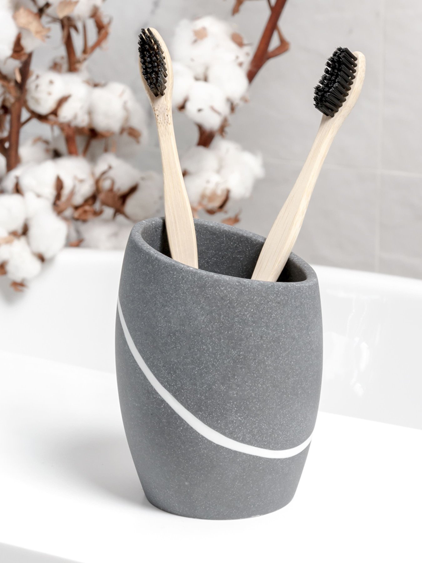 Подставка для зубных щеток и пасты серая Crimea MBM HOME модель BA-12 GRAY Подставка для зубных щеток и пасты серая Crimea MBM HOME модель BA-12 GRAY Фото