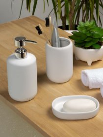 Подставка для зубных щеток и пасты белая Milan MBM HOME модель BA-22 WHITE Подставка для зубных щеток и пасты белая Milan MBM HOME модель BA-22 WHITE Фото