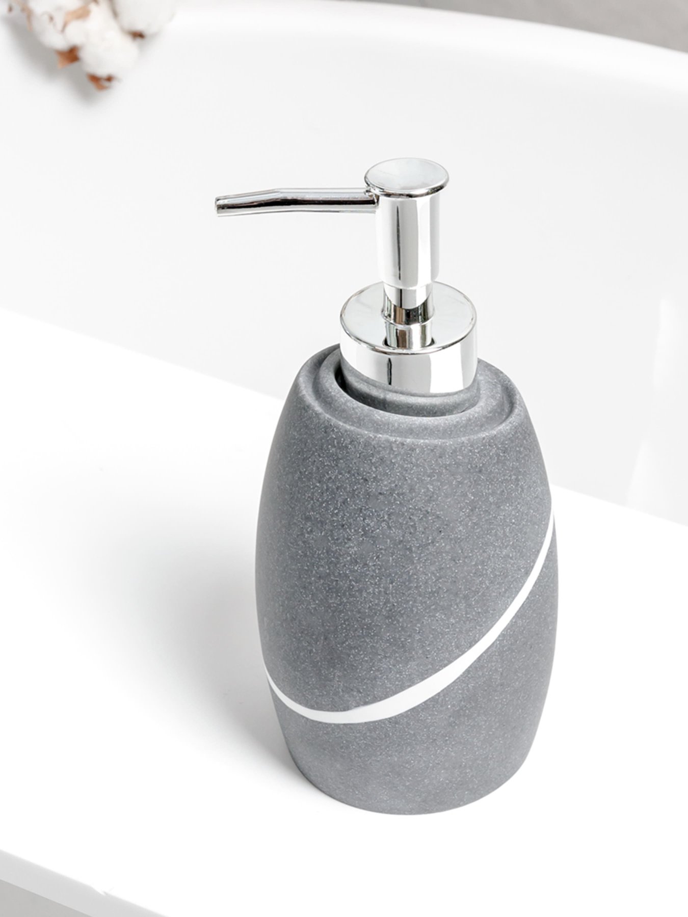 Диспенсер для жидкого мыла серый Crimea MBM MY HOME модель BA-13 GRAY Фото