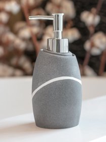 Диспенсер для жидкого мыла серый Crimea MBM MY HOME модель BA-13 GRAY Фото