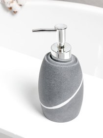 Диспенсер для жидкого мыла серый Crimea MBM MY HOME модель BA-13 GRAY Фото