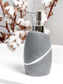 Диспенсер для жидкого мыла серый Crimea MBM MY HOME модель BA-13 GRAY Фото