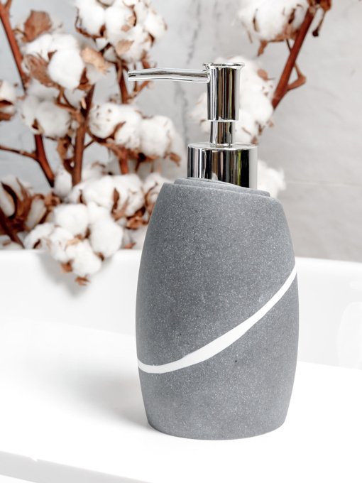 Диспенсер для жидкого мыла серый Crimea MBM HOME модель BA-13 GRAY Фото