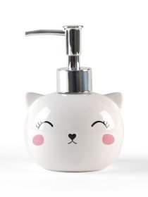 Диспенсер для жидкого мыла белый Cute Cat MBM HOME модель BA-19 WHITE Диспенсер для жидкого мыла белый Cute Cat MBM HOME модель BA-19 WHITE Фото