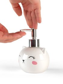 Диспенсер для жидкого мыла белый Cute Cat MBM HOME модель BA-19 WHITE Диспенсер для жидкого мыла белый Cute Cat MBM HOME модель BA-19 WHITE Фото