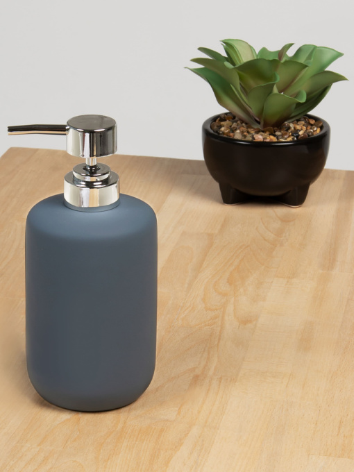 Диспенсер для жидкого мыла серый Milan MBM MY HOME модель BA-23 GRAY Фото