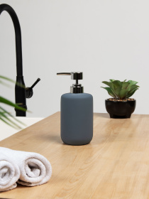 Диспенсер для жидкого мыла серый Milan MBM HOME модель BA-23 GRAY Диспенсер для жидкого мыла серый Milan MBM HOME модель BA-23 GRAY Фото