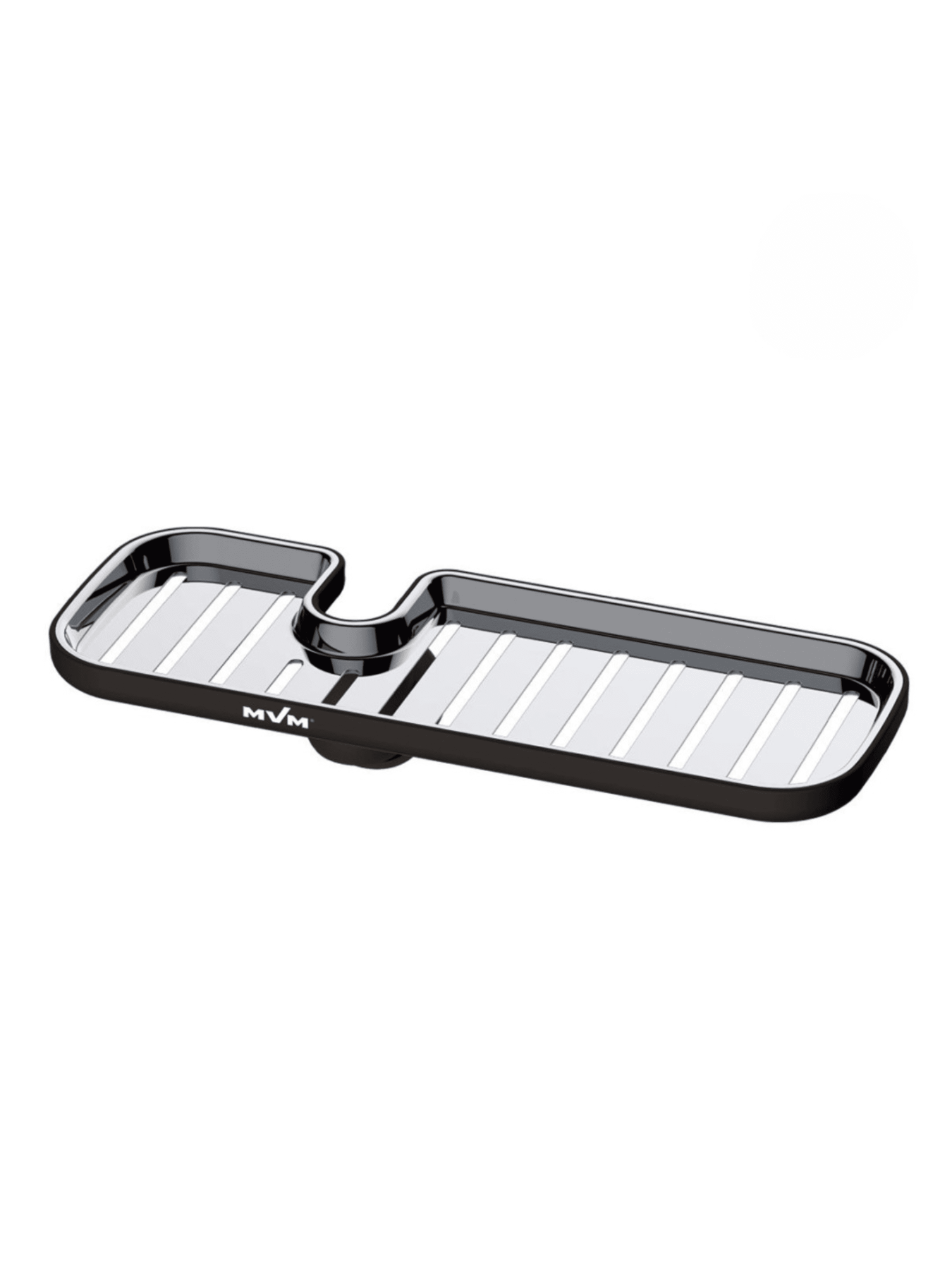 Полка на душевую штангу и смеситель с фиксатором черная MBM MY HOME модель BP-23 BLACK Фото