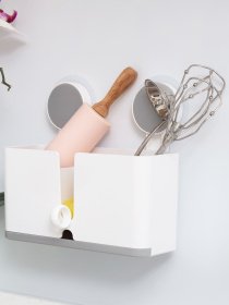 Полка клеящаяся глубокая белая MBM MY HOME модель BP-7 WHITE Фото