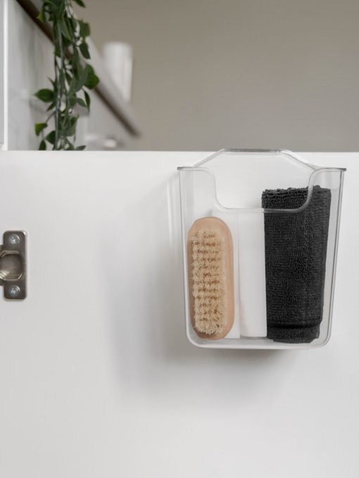 Полиця підвісна глибока прозора Hang MBM MY HOME модель FH-37 T Фото