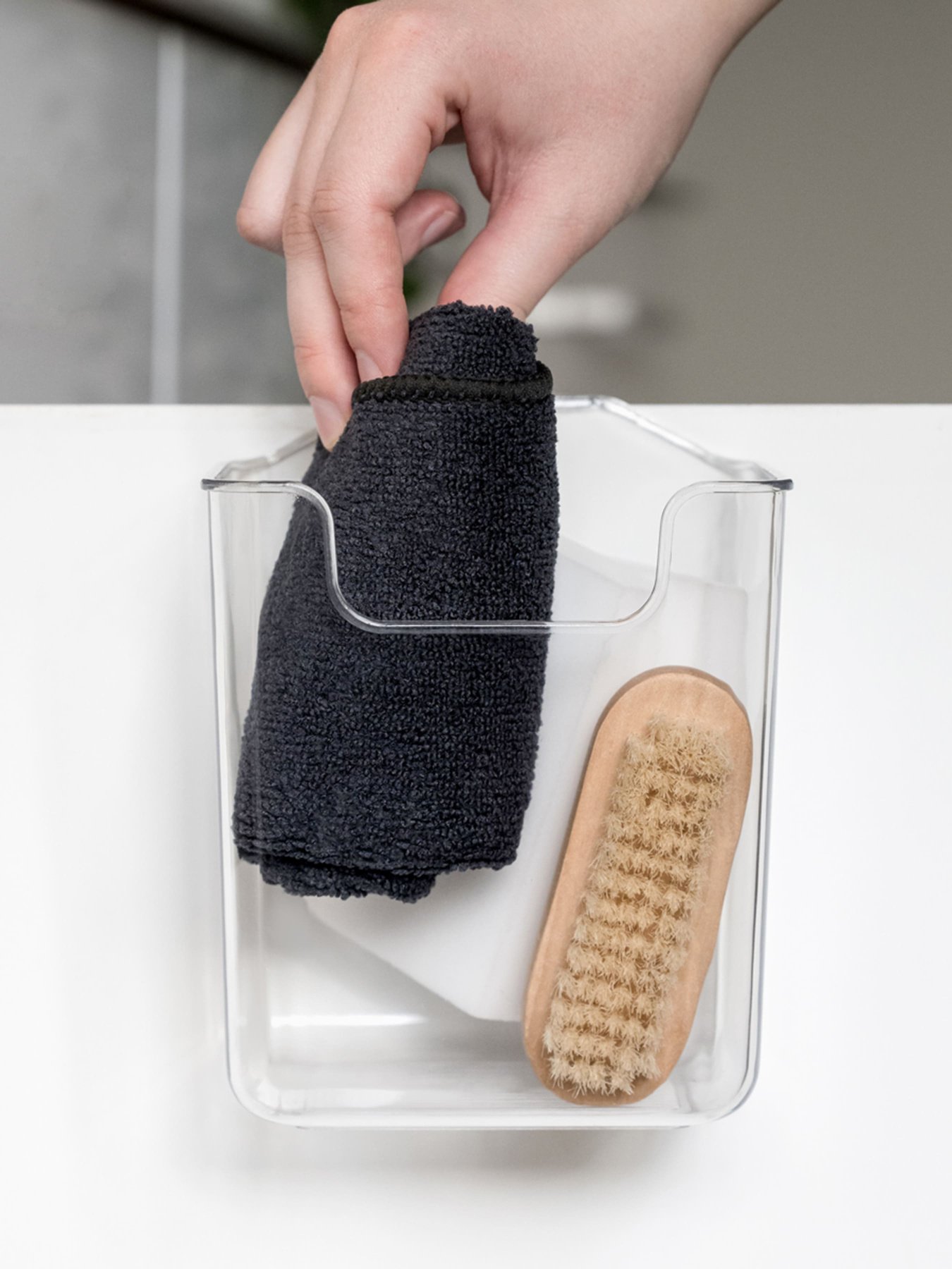 Полиця підвісна глибока прозора Hang MBM HOME модель FH-37 T Фото