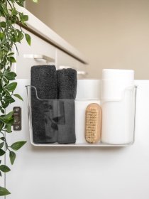 Полка подвесная глубокая прозрачная Hang MBM MY HOME модель FH-38 T Фото