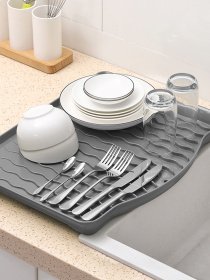 Сушарка для посуду сіра MBM MY HOME модель DR-01 GRAY Фото