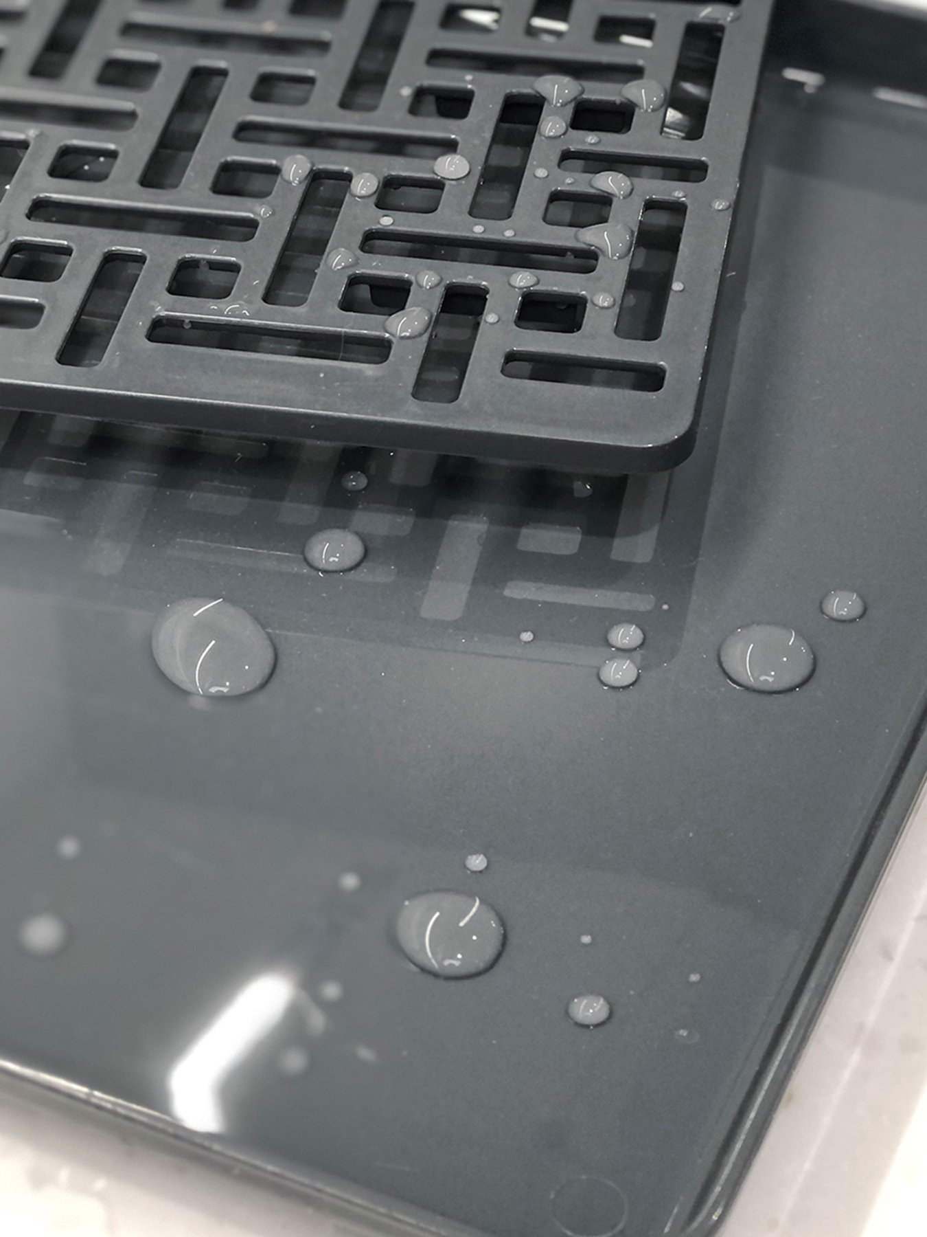 Сушилка для посуды с поддоном серая MBM MY HOME модель DR-04 GRAY Фото