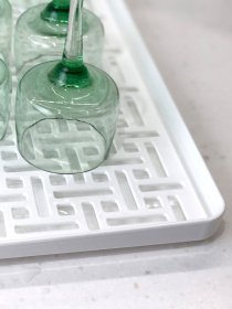 Сушилка для посуды с поддоном белая MBM MY HOME модель DR-04 WHITE Фото