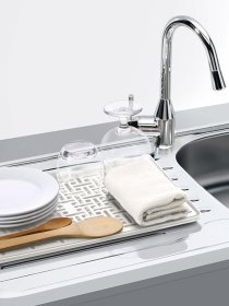 Сушилка для посуды с поддоном белая MBM HOME модель DR-04 WHITE Фото