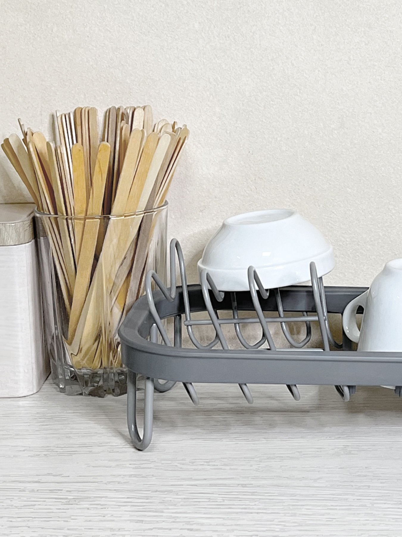 Сушарка для посуду сіра MBM HOME модель DR-05 GRAY Фото