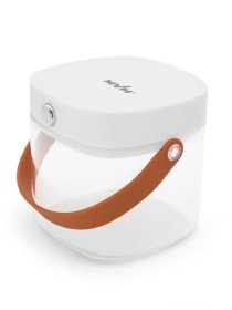 Ємність для зберігання квадратна прозора з білим MBM HOME модель KP-07 S T/WHITE Фото