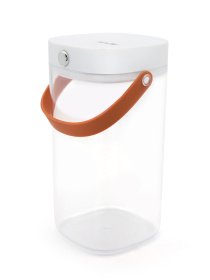 Емкость для хранения прозрачная с белым MBM MY HOME модель KP-07 L T/WHITE Фото