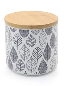 Ємність для зберігання з візерунком біла/дерево MBM MY HOME Модель KP-15 S WHITE/WOOD Фото