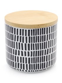 Емкость для хранения с узором серая/дерево MBM MY HOME модель KP-16 S GRAY/WOOD Фото