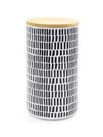 Ємність для зберігання з візерунком сіра/дерево MBM HOME модель KP-16 L GRAY/WOOD Фото