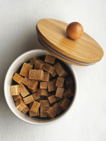 Ємність для зберігання біла/дерево MBM HOME модель KP-17 WHITE/WOOD Фото